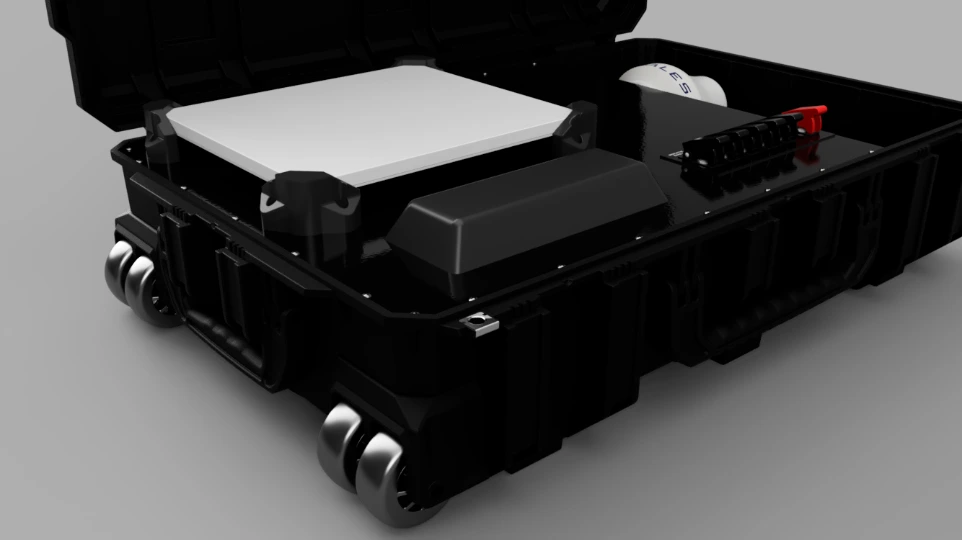 Starshield mini with 5G modem, Iridium Certus 200 modem, external Starlink connectivity, 4 PoE LAN ports, AC/DC power input